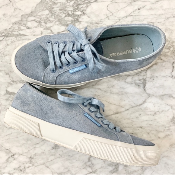superga blue suede